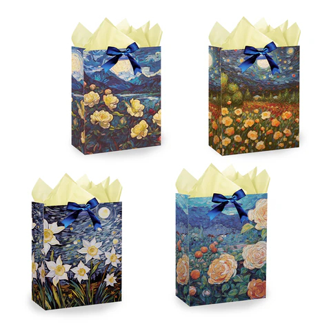 Пакет подарочный, ″3D Flowers″ с тишью, ЗОЛОТАЯ СКАЗКА Пакет подарочный, ″3D Flowers″ с тишью, ЗОЛОТАЯ СКАЗКА