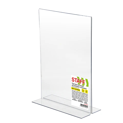 Подставка настольная для рекламных материалов STAFF, А5 Подставка настольная для рекламных материалов STAFF, А5