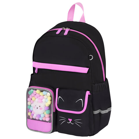 Рюкзак BRAUBERG PASTEL, ″Black kitty″ Рюкзак BRAUBERG PASTEL, ″Black kitty″