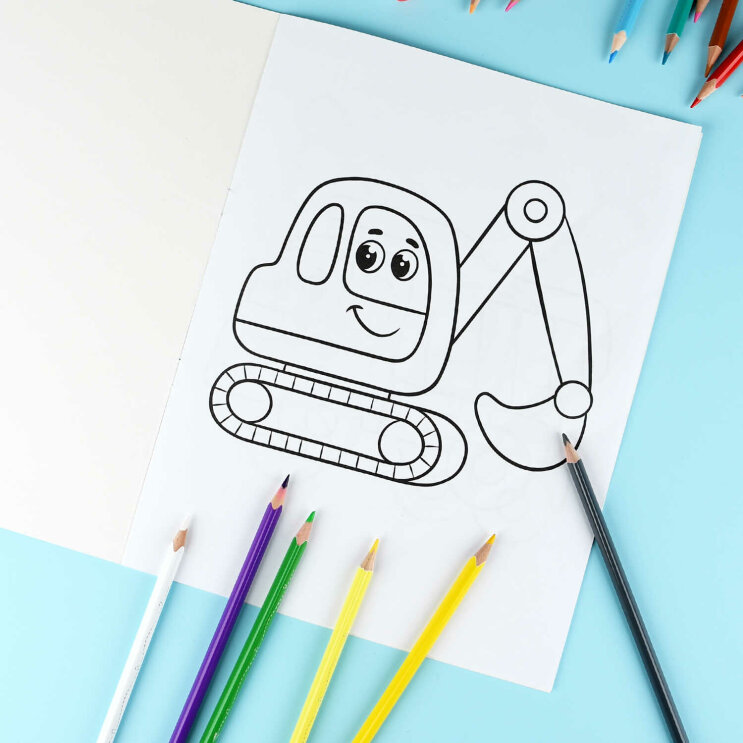 Книжка-раскраска для детей. Серия ″Моя первая раскраска″ ВЕСЕЛЫЙ ТРАНСПОРТ Книжка-раскраска для детей. Серия ″Моя первая раскраска″ ВЕСЕЛЫЙ ТРАНСПОРТ