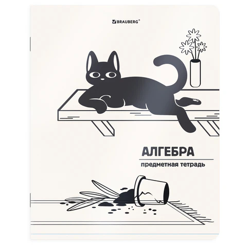 Тетрадь предметная АЛГЕБРА КОТ-НЕПОСЕДА BRAUBERG Тетрадь предметная АЛГЕБРА КОТ-НЕПОСЕДА BRAUBERG