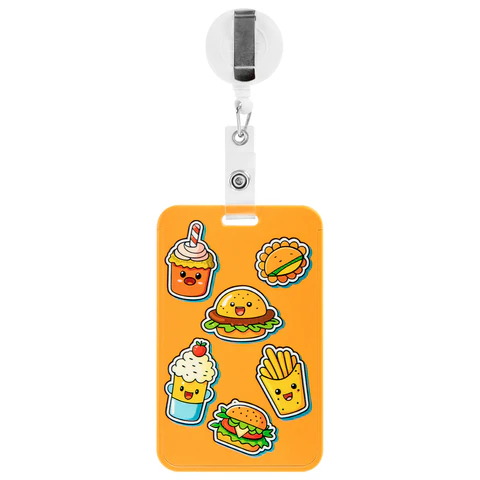 Бейдж вертикальный с 3D-печатью ″Street food″ FUNSTER Бейдж вертикальный с 3D-печатью ″Street food″ FUNSTER