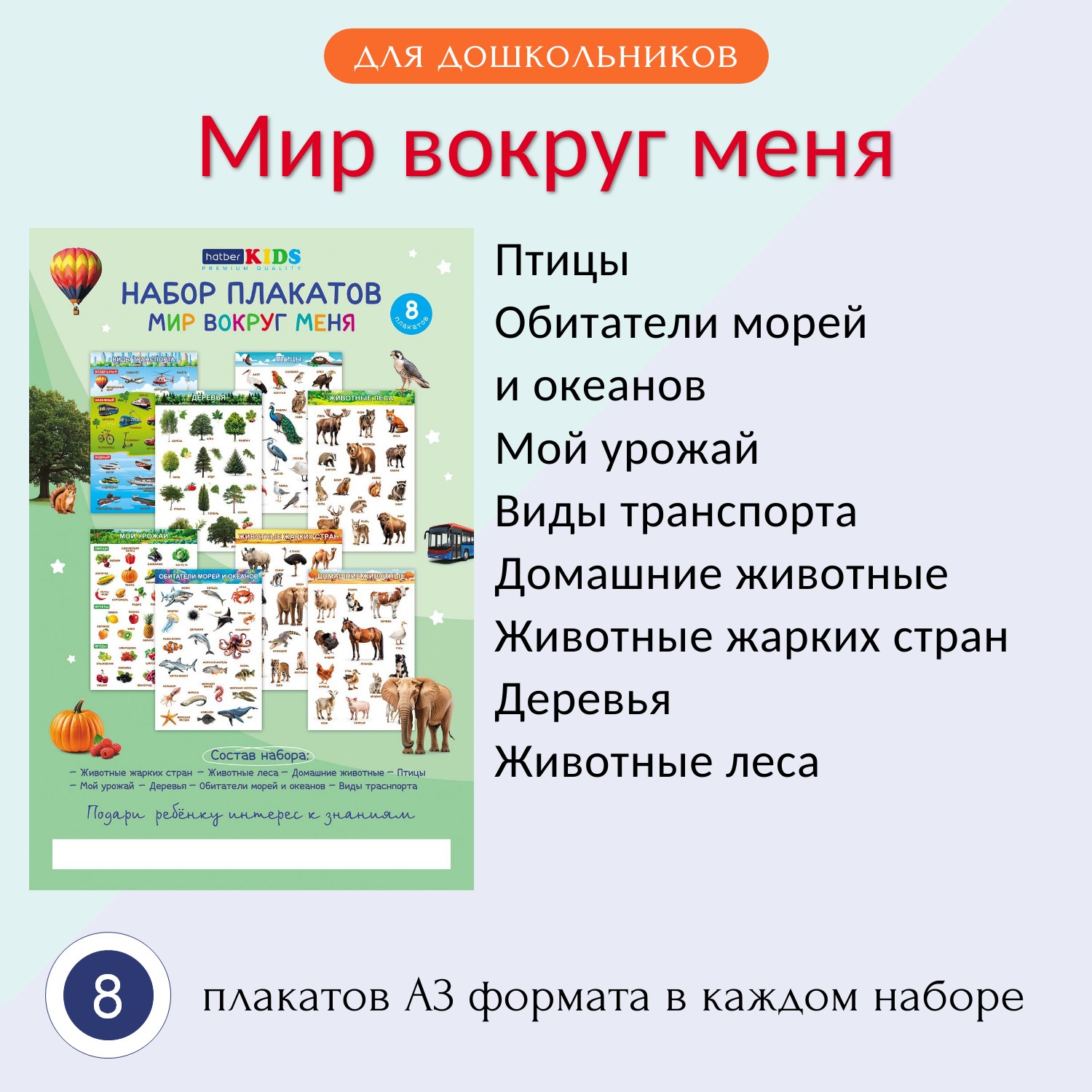 Наборы плакатов от Hatber Kids: яркие шаги к знаниям! Наборы плакатов от Hatber Kids: яркие шаги к знаниям!