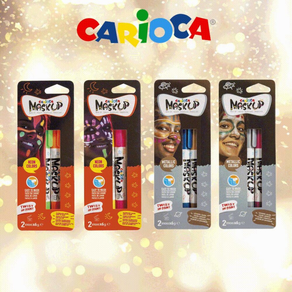 Грим-стики Metallic и Neon для взрослых от ТМ Carioca Грим-стики Metallic и Neon для взрослых от ТМ Carioca