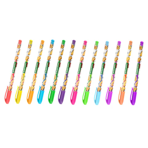 Ручки гелевые неоновые BRAUBERG KIDS ″CUTE ANIMALS″, 12 цветов Ручки гелевые неоновые BRAUBERG KIDS ″CUTE ANIMALS″, 12 цветов