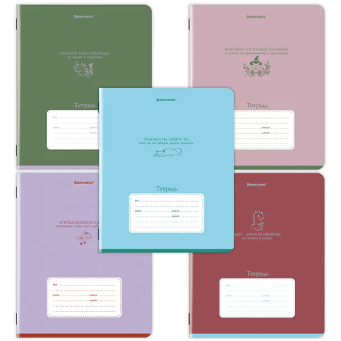 Тетрадь 12 л. BRAUBERG клетка, PHRASES Тетрадь 12 л. BRAUBERG клетка, PHRASES