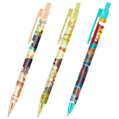 Ручка шариковая автоматическая с принтом FUNSTER ″CUTE ANIMALS″ Ручка шариковая автоматическая с принтом FUNSTER ″CUTE ANIMALS″