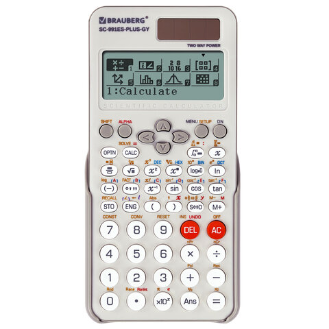 Калькулятор инженерный BRAUBERG SC-991ES-PLUS-GY Калькулятор инженерный BRAUBERG SC-991ES-PLUS-GY