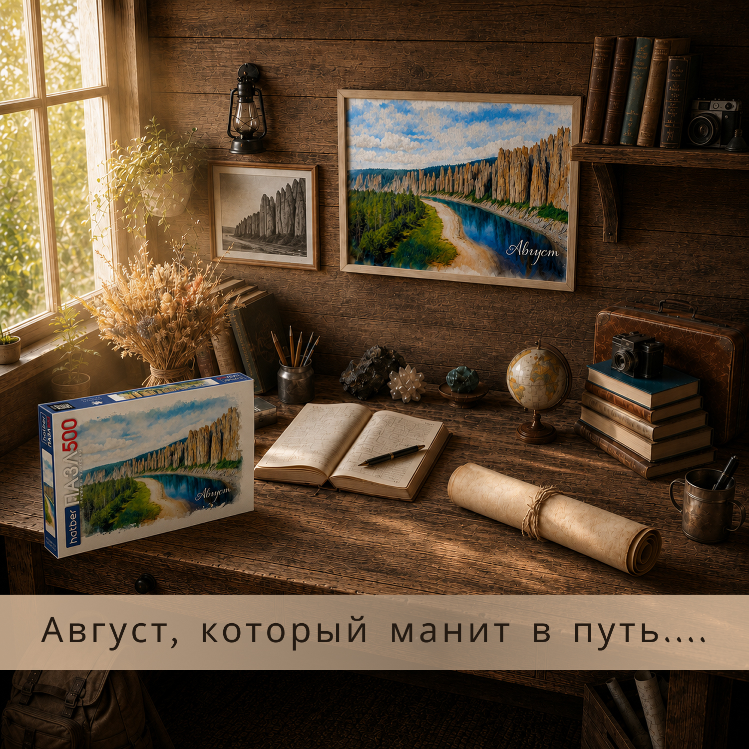 Пазл Hatber &laquo;Калейдоскоп. Август&raquo;: пейзаж, который манит в путь.