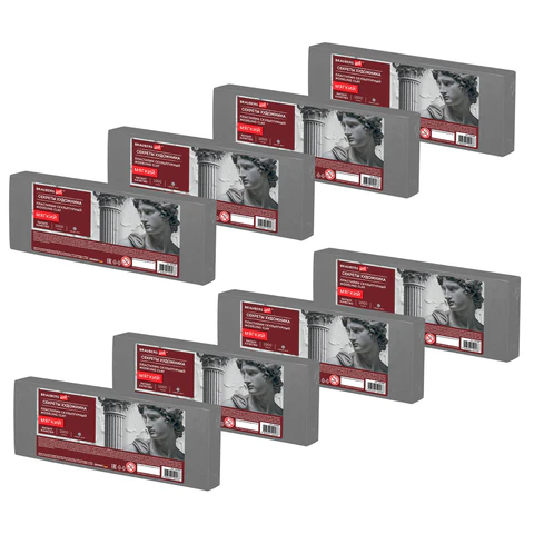 Пластилин скульптурный мягкий серый BRAUBERG ART ″Секреты художника″, 8 кг Пластилин скульптурный мягкий серый BRAUBERG ART ″Секреты художника″, 8 кг