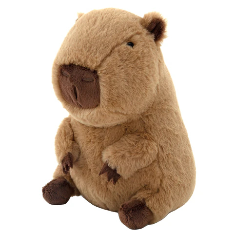 Игрушка мягкая ″Капибара″, 20 см, цвет коричневый, WOOZOO Игрушка мягкая ″Капибара″, 20 см, цвет коричневый, WOOZOO