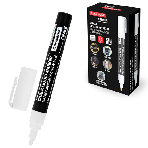 ������ ������� CHALK LIQUID BRAUBERG